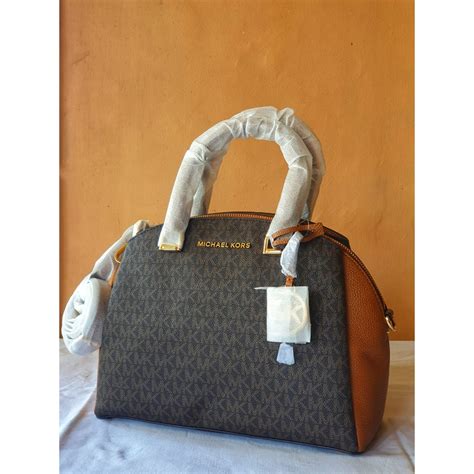 michael michael kors maxine signature logo dome satchel|Michael Kors Maxine Signature Logo Dome Satchel .